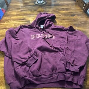 Milford Purple XL Hoodie Gildan Heavy Blend
